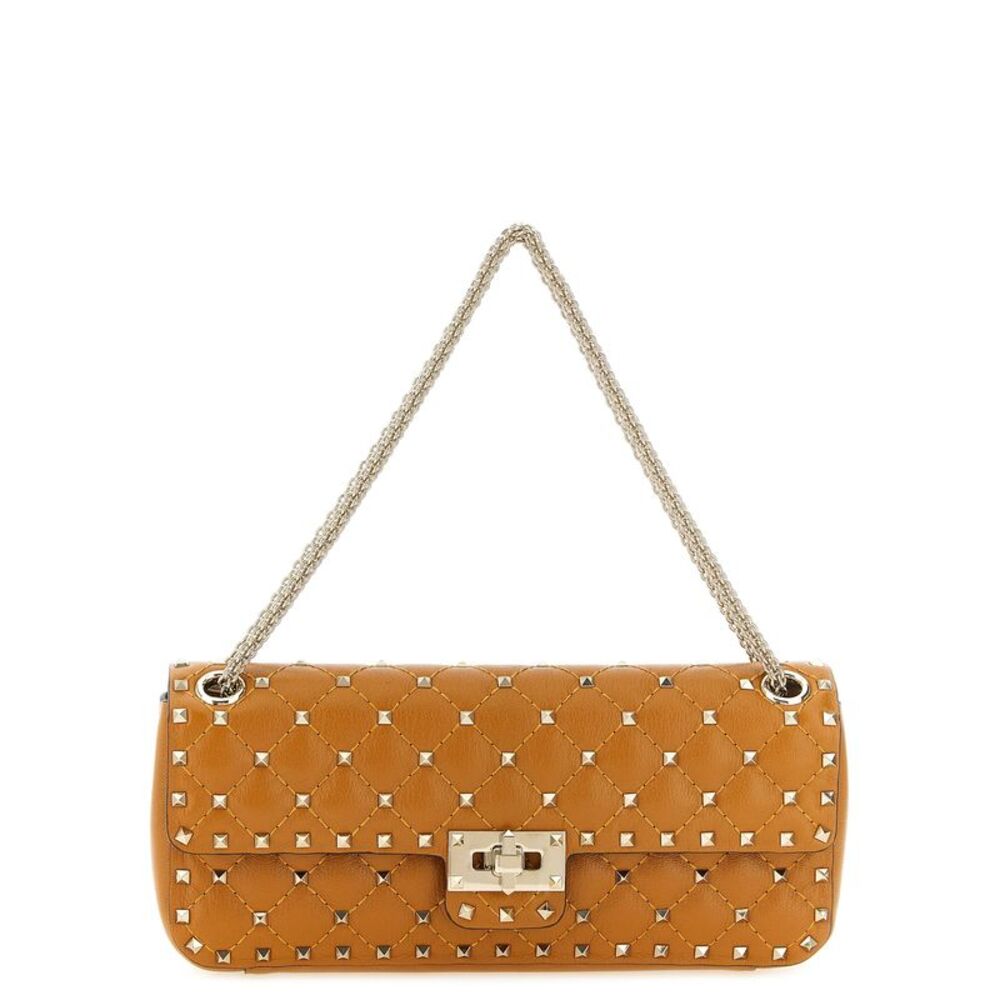Valentino Garavani Orange Goatskin Shoulder Women's Bag